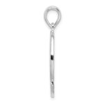 De-Ani Sterling Silver Rhodium-Plated Polished Jamaica Dolphin Sunset Pendant - Image 2