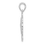 De-Ani Sterling Silver Rhodium-Plated St. Thomas Starfish and Dolphin Pendant - Image 2