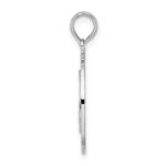 De-Ani Sterling Silver Rhodium-Plated Pentwater Michigan Circle with Sailboat Pendant - Image 2