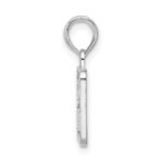 De-Ani Sterling Silver Rhodium-Plated OBX North Carolina License Plate Pendant - Image 2