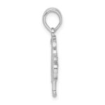 De-Ani Sterling Silver Rhodium-Plated Polished Palm Trees Pendant - Image 2