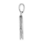 De-Ani Sterling Silver Rhodium-Plated Moveable 3D Lord's Prayer Bible Pendant - Image 2