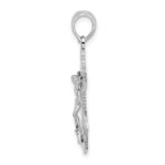 De-Ani Sterling Silver Rhodium-Plated Polished Mariners Crucifix Pendant - Image 2