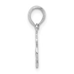 De-Ani Sterling Silver Rhodium-Plated Polished #1 SISTER Pendant - Image 2