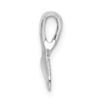 De-Ani Sterling Silver Rhodium-Plated Polished Mini Whale Tail Slide - Image 2