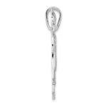 De-Ani Sterling Silver Rhodium-Plated Polished Horse with Saddle Pendant - Image 2