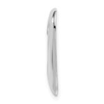 De-Ani Sterling Silver Rhodium-Plated Polished Large Floating Heart Pendant - Image 2