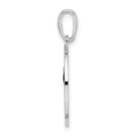 De-Ani Sterling Silver Rhodium-Plated Enameled Traverse City Michigan with Cherry Pendant - Image 2