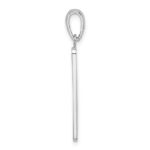 De-Ani Sterling Silver Rhodium-Plated Enameled Large Key West Mile 0 Pendant - Image 2