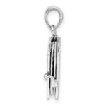 De-Ani Sterling Silver Rhodium-Plated Polished 3D Lords Prayer Holy Bible Pendant - Image 2