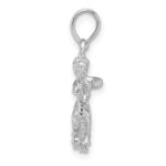 De-Ani Sterling Silver Rhodium-Plated Polished 3D Sagittarius Zodiac Pendant - Image 2