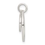 Sterling Silver Round NOT ALL WHO WANDER Pendant - Image 2