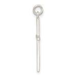 Sterling Silver Polished Cross Pendant - Image 2