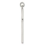 Sterling Silver Polished Cross Pendant - Image 2