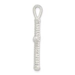Sterling Silver Polished Twisted Hollow Latin Cross Pendant - Image 2