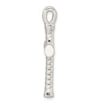 Sterling Silver Polished Twisted Hollow Large Latin Cross Pendant - Image 2