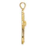 Sterling Silver Gold Tone CZ Cross Pendant - Image 2