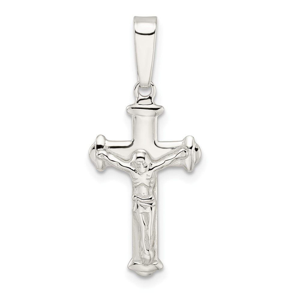QC11170.jpg Sterling Silver Polished Crucifix Pendant - Image 1
