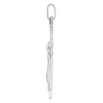 Sterling Silver Polished Crucifix Pendant - Image 2