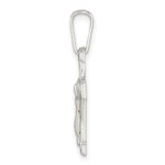 Sterling Silver Polished Crucifix Pendant - Image 2