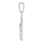 Sterling Silver Polished Crucifix Pendant - Image 2