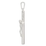 Sterling Silver Polished Large Hollow Crucifix Pendant - Image 2