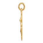 Sterling Silver Gold-tone Polished Solid Saint Michael Medal Pendant - Image 2