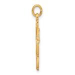 Sterling Silver Gold-tone Polished Solid Miraculous Medal Pendant - Image 2