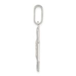 Sterling Silver Rhodium-plated Satin Raphael Angel Pendant - Image 2