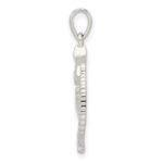 Sterling Silver Polished Star of David w/Praying Hands Pendant - Image 2