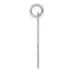 Large Sterling Silver Rhodium-plated Script Letter G Initial Charm - Image 2