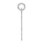 Large Sterling Silver Rhodium-plated Script Letter J Initial Charm - Image 2