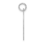 Large Sterling Silver Rhodium-plated Script Letter Q Initial Charm - Image 2