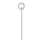 Large Sterling Silver Rhodium-plated Script Letter Y Initial Charm - Image 2