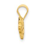 SS Gold-tone Black Rh-plated Blue Nano Crystal/ .02Lab Cr. Ruby Pendant - Image 2