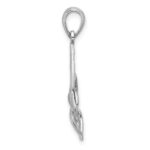 Sterling Silver Rhodium-Plated Polished Celtic Knot Pendant - Image 2