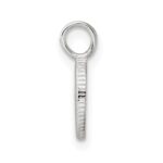 Sterling Silver E-Coating Small Oval Cut-out Cross Charm - Image 2