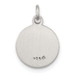 Sterling Silver Antiqued Solid Lady of Guadalupe Medal - Image 3