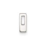 Sterling Silver E-coated Letter A Slide Charm - Image 2