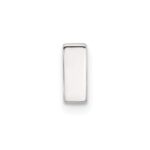 Sterling Silver E-coated Letter I Slide Charm