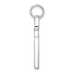 Sterling Silver Rhodium-plated Polished Solid Latin Cross Pendant - Image 2