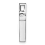 Sterling Silver Rhodium-plated Polished Enameled Latin Cross Chain Slide Pendant - Image 2