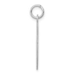 Sterling Silver Rhodium-plated Caduceus Disc - Image 2