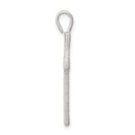 Sterling Silver Diamond-cut Cross Pendant - Image 2
