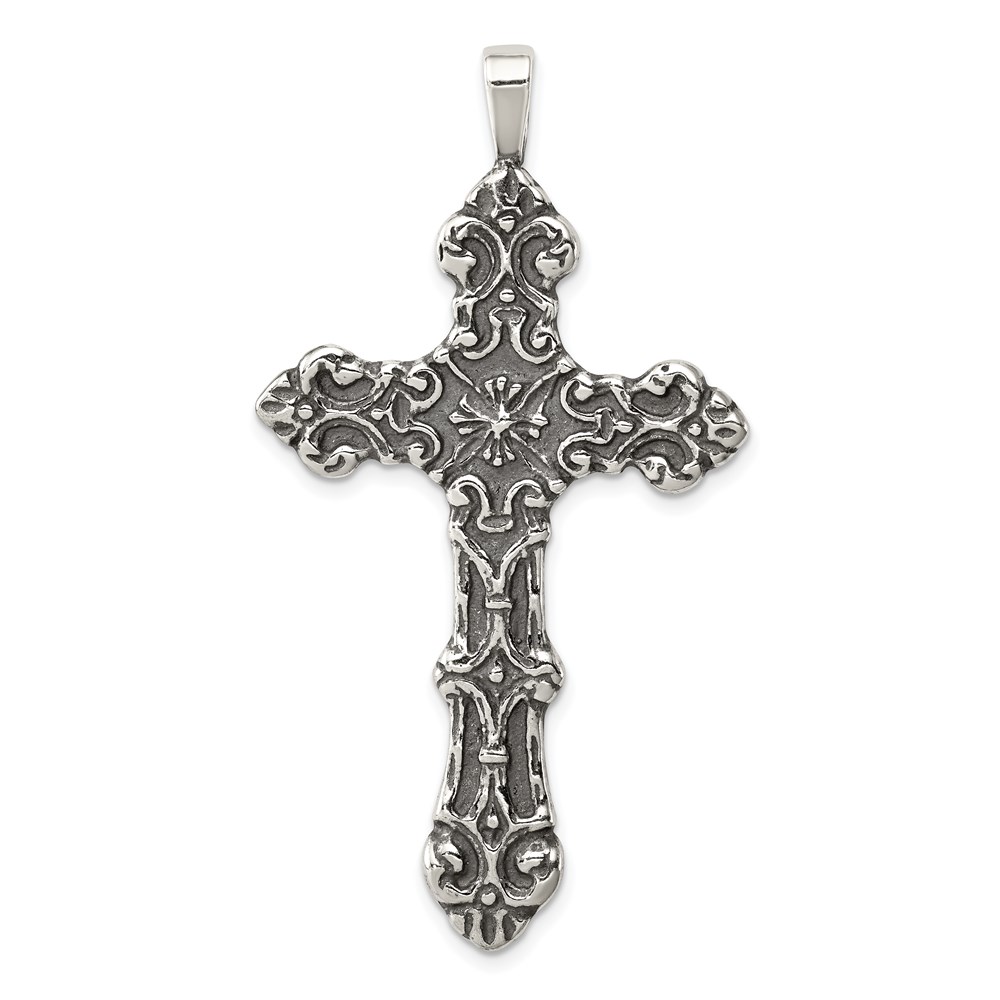 QC1954.jpg Sterling Silver Cross Pendant - Image 1