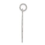 Sterling Silver Rhodium-plated Wedding Bells Disc Charm - Image 2