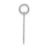 Sterling Silver Rhodium-plated I Love You Disc Charm - Image 2