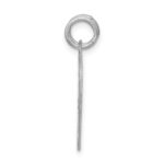 Sterling Silver Rhodium-plated 2-piece Love You Disc Charm - Image 2