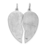 Sterling Silver Rhodium-plated Breakapart Mizpah Charm - Image 4