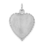 SS Rh-plt Happy Anniversary Polished Front/Satin Back Disc Charm - Image 4